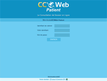 Tablet Screenshot of ccweb-patient.fr